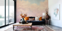 Cotton Candy Clouds Mural by HappyWall