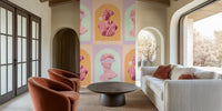 Pastel David and Artemis Mural by HappyWall