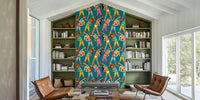 Retro Aerobic Workout Light Mural by HappyWall