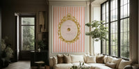 Press for Champagne Stripes Mural by HappyWall