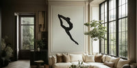 Black Ballerina Mural by HappyWall