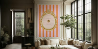 Press for Champagne Stripes Mural by HappyWall