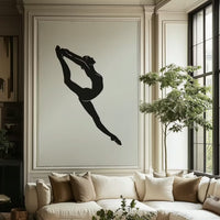 Black Ballerina Mural by HappyWall