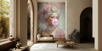 Marie Antoinette Bubble- Gum Mural by Happy Wall