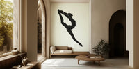 Black Ballerina Mural by HappyWall