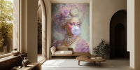 Marie Antoinette Bubble- Gum Mural by Happy Wall