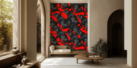 Panther on Fire Mural by HappyWall