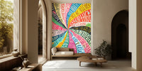 Over the Rainbow Mural by HappyWall