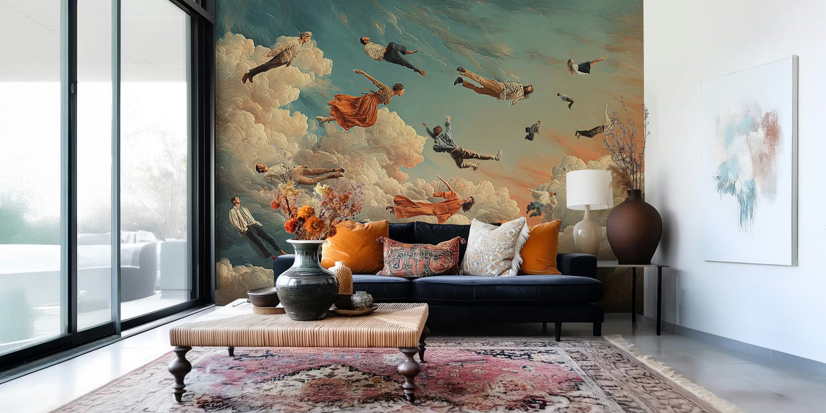 Free Falling Mural by HappyWall