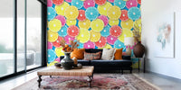 Citrus Fruit Slices Mural by HappyWall