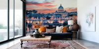 Pink Rome Mural by HappyWall