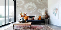 Delicate Dandelion Pattern Mural by HappyWall