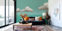 Dreamy Sky Swings Mural by HappyWall