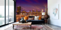 New York City Sunset Mural by HappyWall