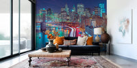 Streets of Manhattan City Mural by HappyWa