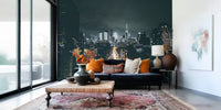 Gotham Nights Mural by HappyWall
