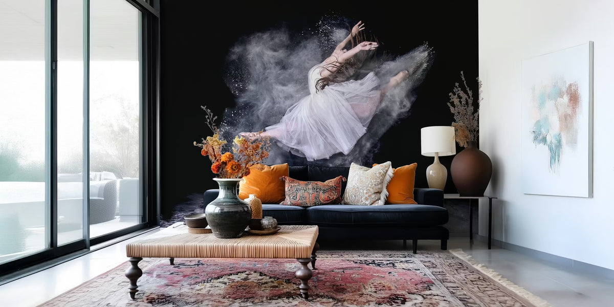 Cloud Dancer Mural by HappyWall