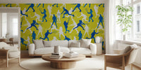Tennis Players Pattern 4 Mural by HappyWall
