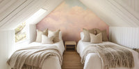 Cotton Candy Clouds Mural by HappyWall