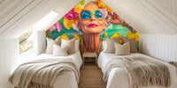 Ageless Confidence Style Icon Portrait Mural by HappyWall