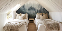 Misty Forest Beauty Mural by HappyWall