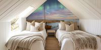 Northern Lights in Scandinavia Mural by HappyWall