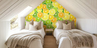 Citrus Fruit Slices Mural by HappyWall