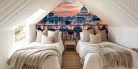 Pink Rome Mural by HappyWall