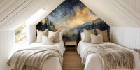 Starry Woodland Dreamscape Mural by HappyWall