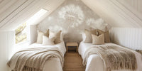 Delicate Dandelion Pattern Mural by HappyWall
