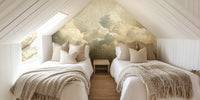 Heavenly Sky Aesthetic Vintage Clouds Mural by HappyWall