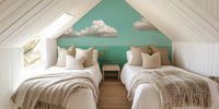 Dreamy Sky Swings Mural by HappyWall