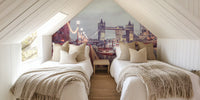 Evening Cityscape Vibes Mural by HappyWall
