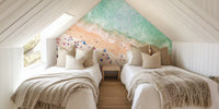 Pastel Beach Mural by HappyWall