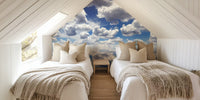 Clouds Over Water Mural by HappyWall