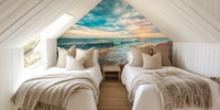 Beach at Sunset Mural by HappyWall
