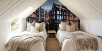 Amsterdam By Night Mural by HappyWall