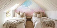 Pastel Couds II Wallpaper Mural by HappyWall