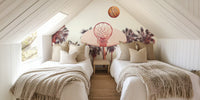 Sunset Basketball Mural by HappyWall