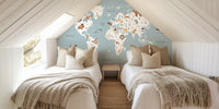 World Map For Kids Mural by HappyWall