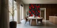Panther on Fire Mural by HappyWall