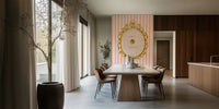 Press for Champagne Stripes Mural by HappyWall