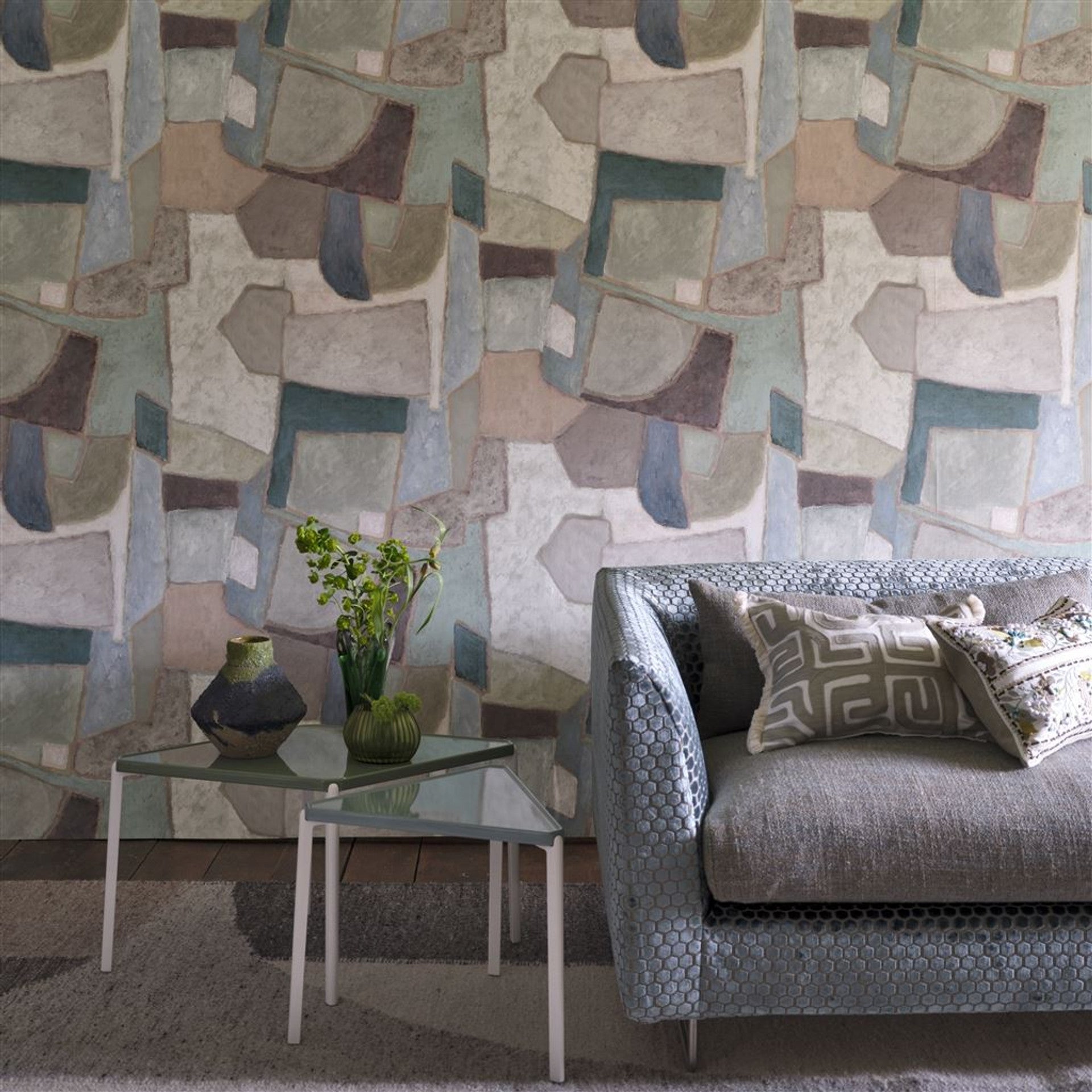Clay Collage Wallpaper Panel by Designers Guild