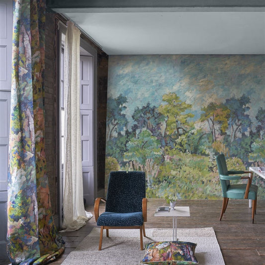 Foret Impressioniste Grasscloth Wallpaper by Designers Guild