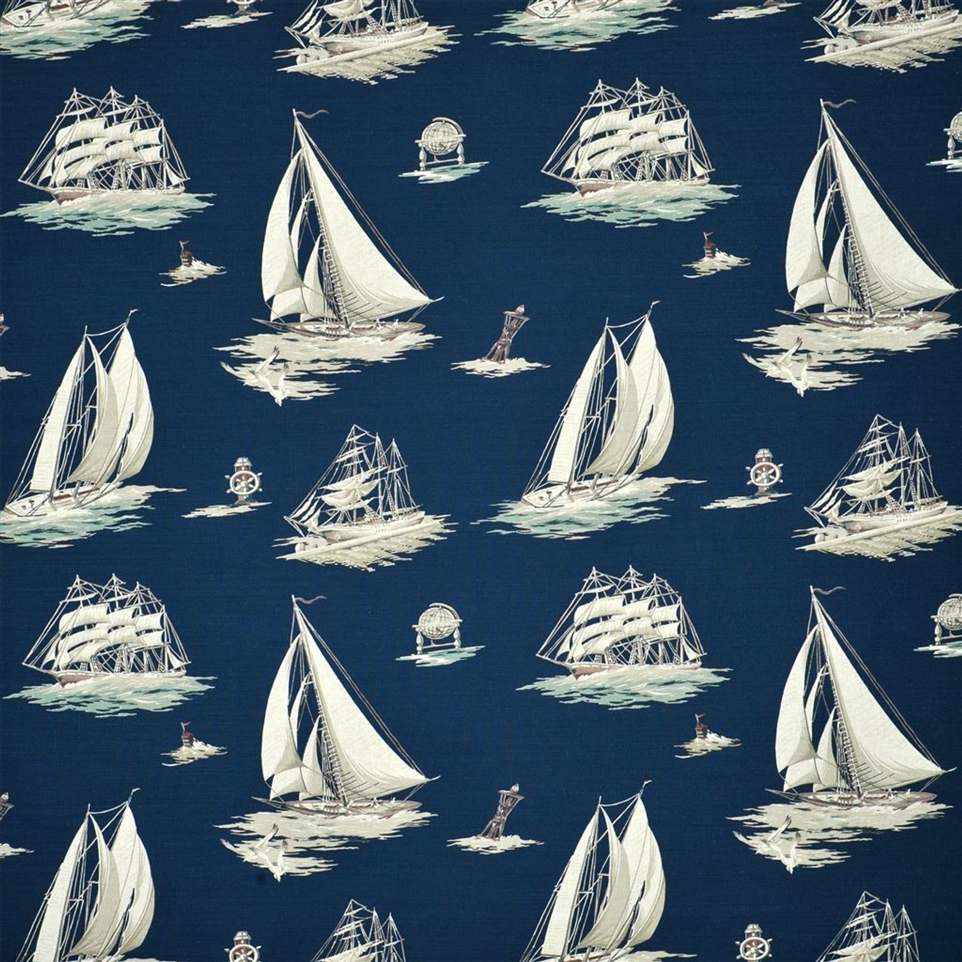 Down Easter Boats Wallpaper by Ralph Lauren