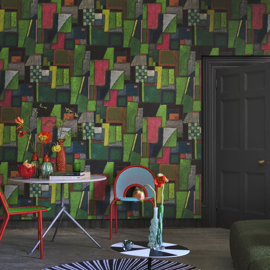 Raku Patchwork Wallpaper by Designers Guild