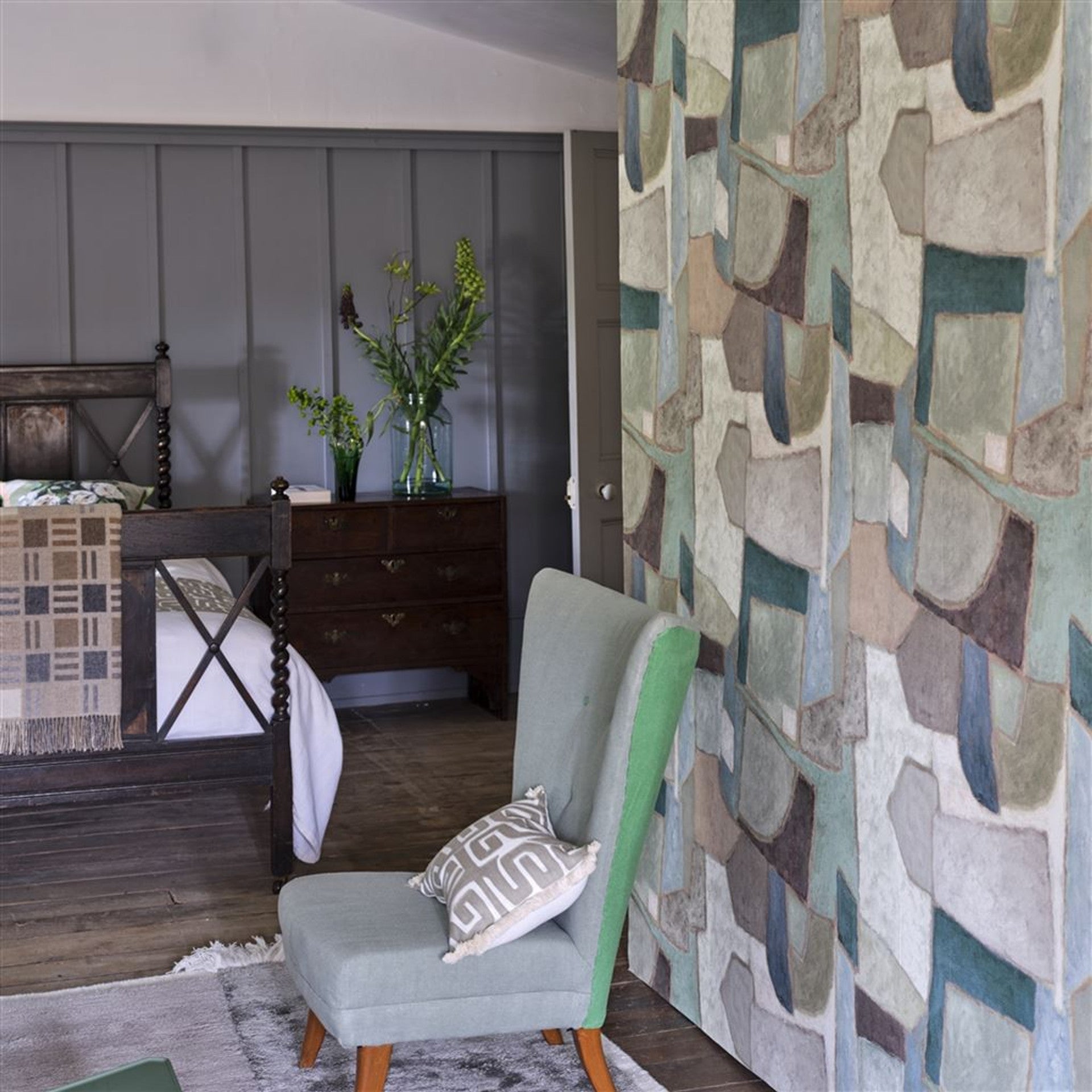 Clay Collage Wallpaper Panel by Designers Guild