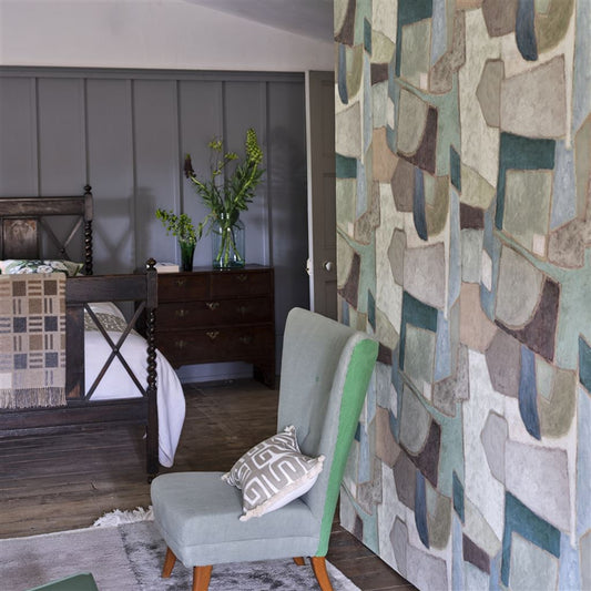 Clay Collage Wallpaper Panel by Designers Guild