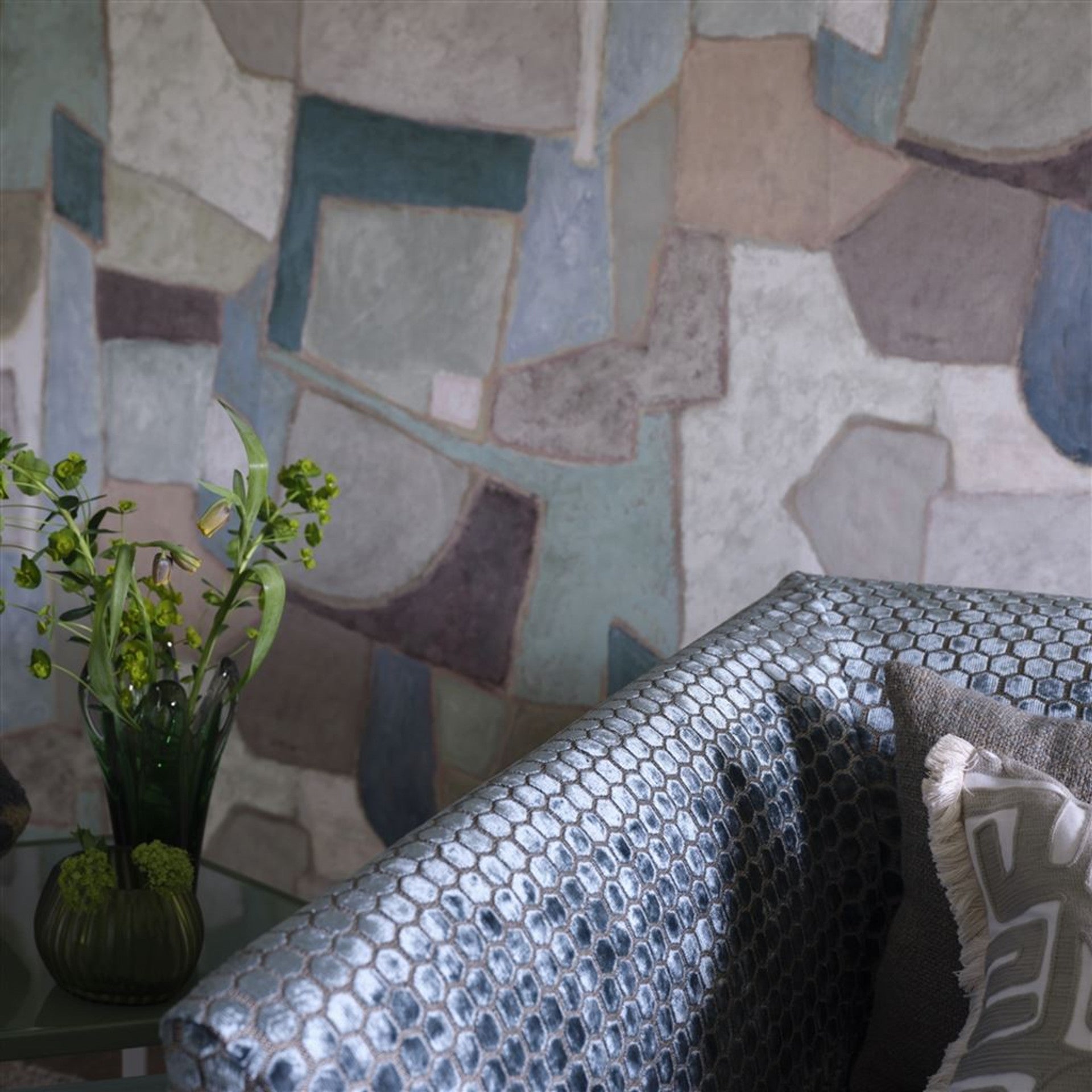 Clay Collage Wallpaper Panel by Designers Guild