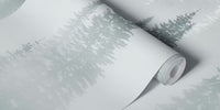 Misty Forest Silence Mural by HappyWall
